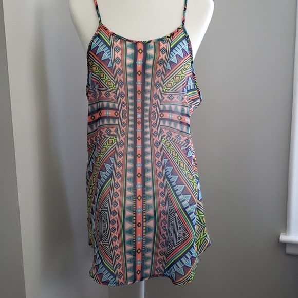 OP Tribal Print Beach / Pool Cover Up - Picture 2 of 8